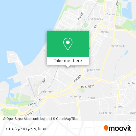 אפק מדיקל סנטר map