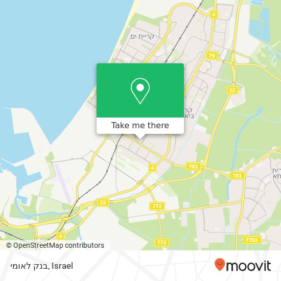 בנק לאומי map