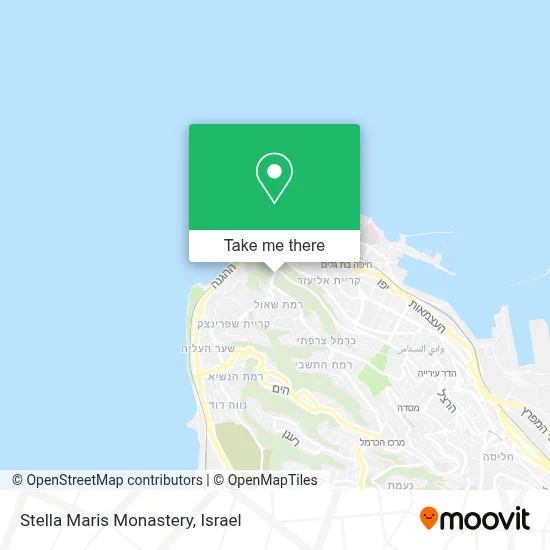 Stella Maris Monastery map