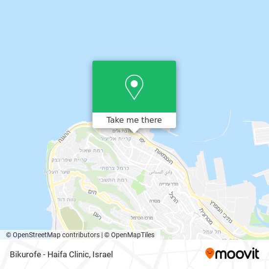 Карта Bikurofe - Haifa Clinic