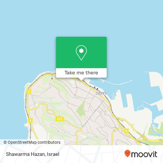 Shawarma Hazan map