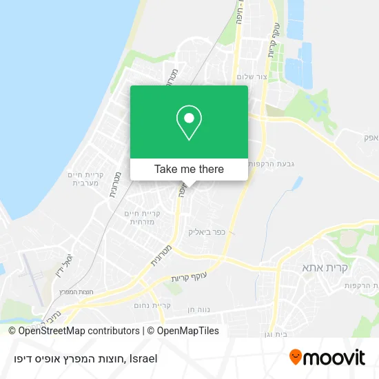 Карта חוצות המפרץ אופיס דיפו