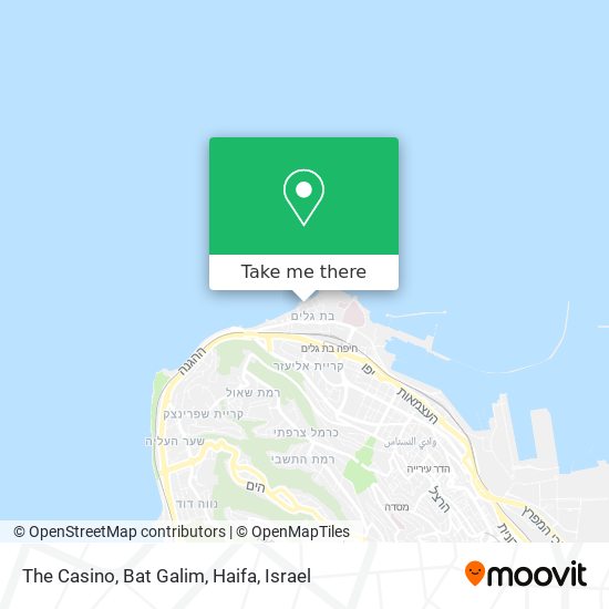The Casino, Bat Galim, Haifa map