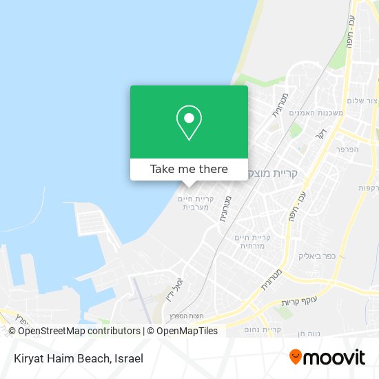 Kiryat Haim Beach map