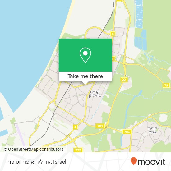 אודליה איפור וטיפוח map