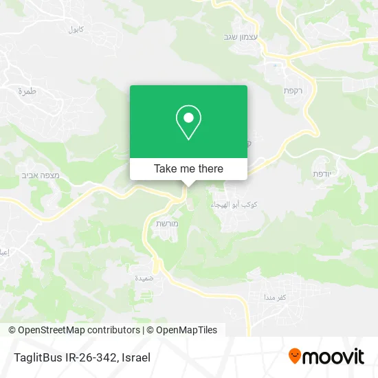 TaglitBus IR-26-342 map