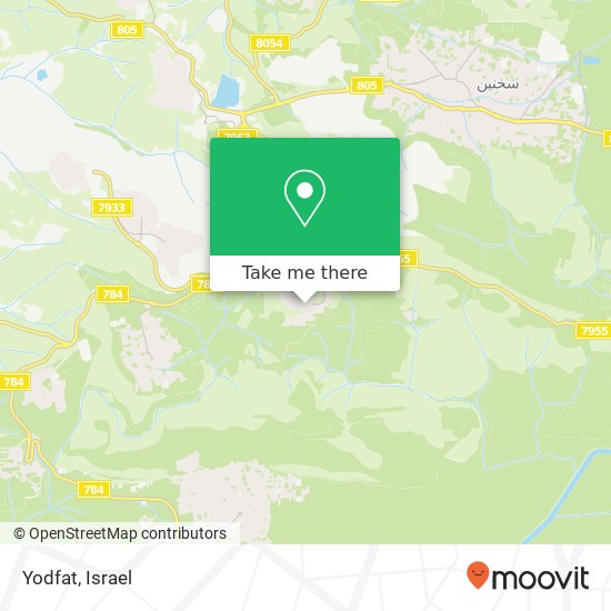 Yodfat map