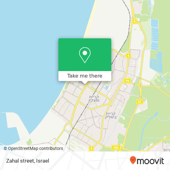 Карта Zahal street