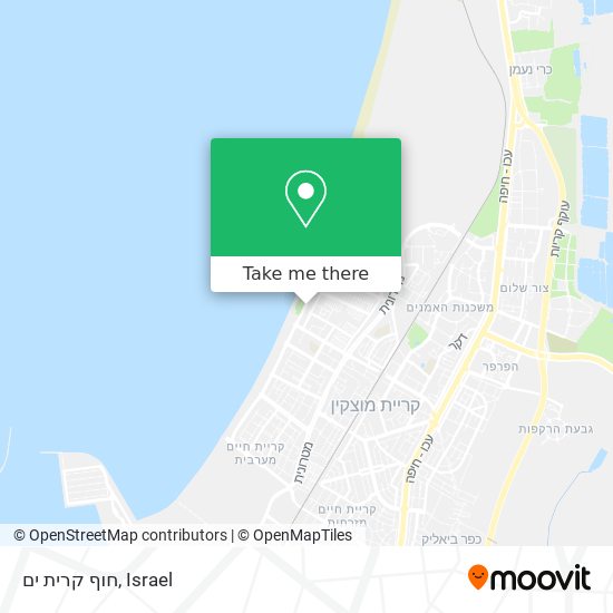 חוף קרית ים map