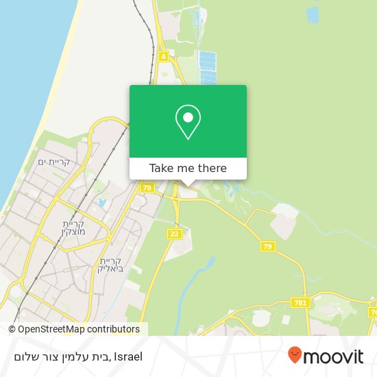 Карта בית עלמין צור שלום