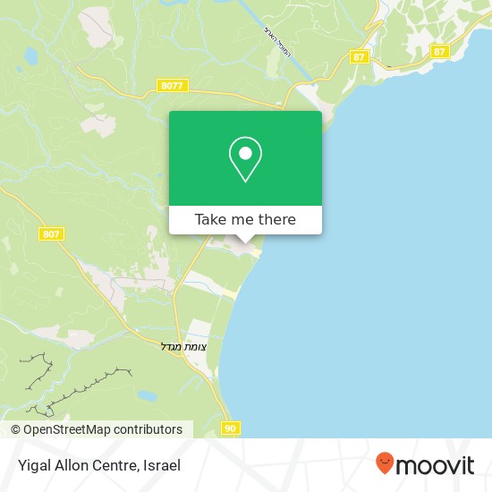 Yigal Allon Centre map