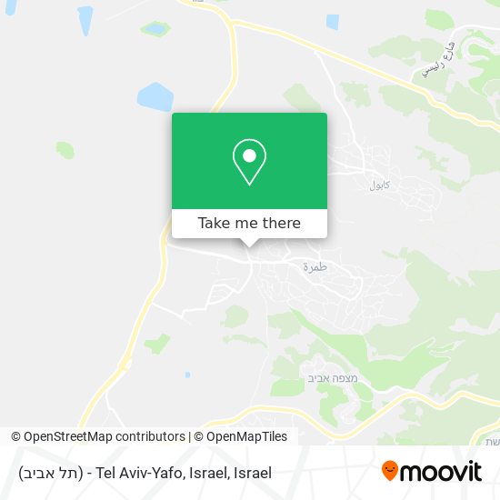 (תל אביב) - Tel Aviv-Yafo, Israel map
