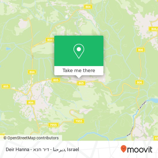 Карта Deir Hanna - ديرحنا - דיר חנא