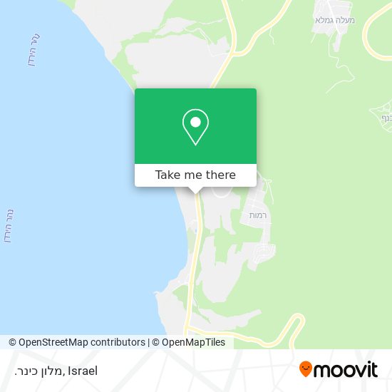 .מלון כינר map