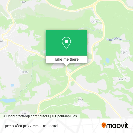 Карта חניון כלא צלמון וכלא חרמון