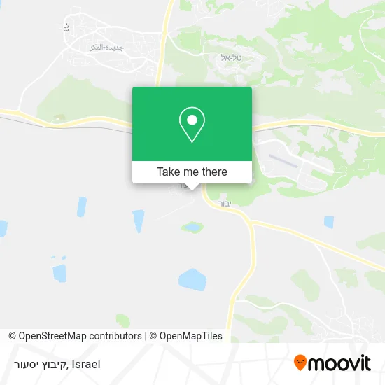 Карта קיבוץ יסעור