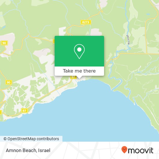 Карта Amnon Beach