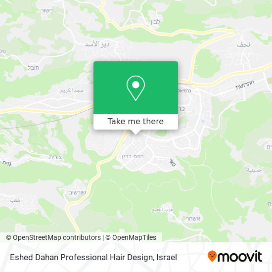 Eshed Dahan Professional Hair Design map