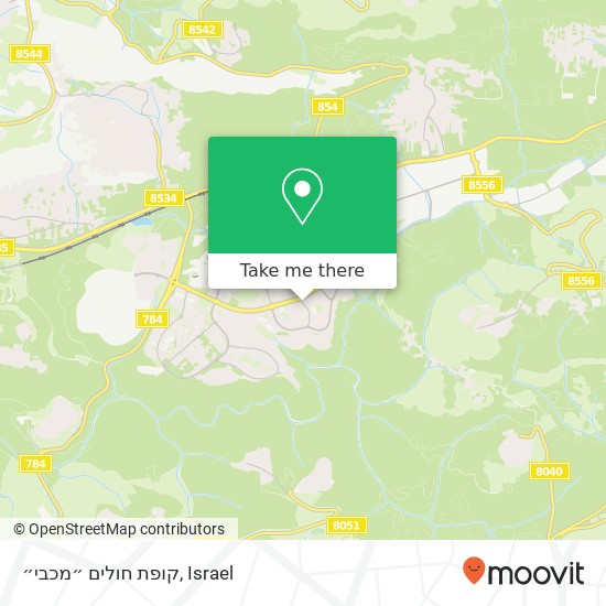 קופת חולים ״מכבי״ map