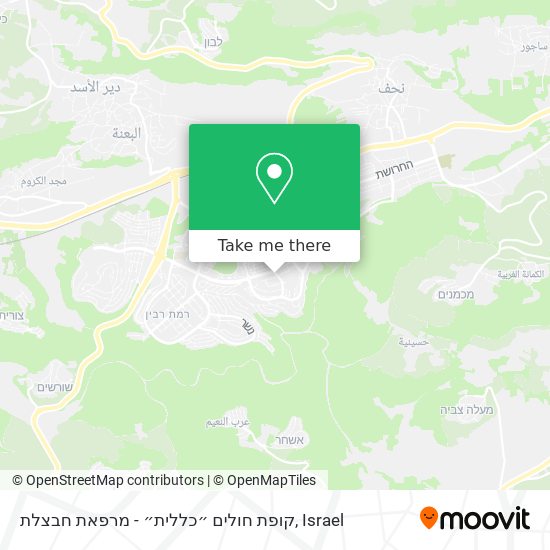 קופת חולים ״כללית״ - מרפאת חבצלת map