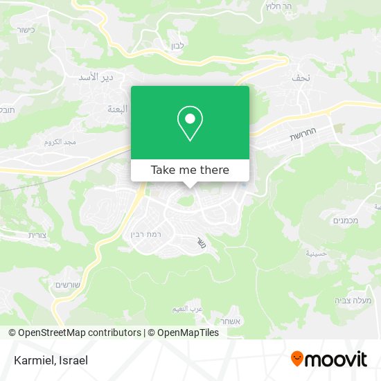 Karmiel map