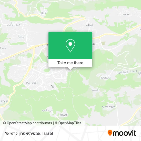 Карта אמפיתיאטרון כרמיאל