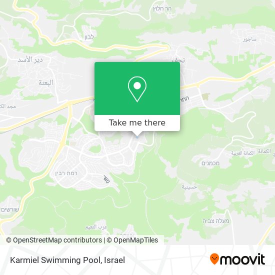 Карта Karmiel Swimming Pool