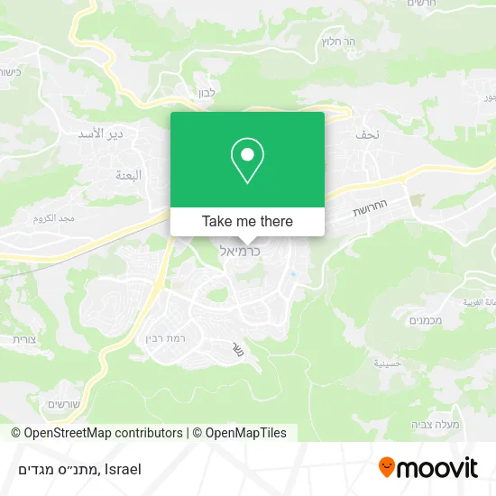 Карта מתנ״ס מגדים