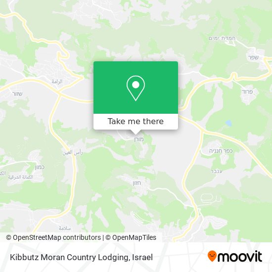 Карта Kibbutz Moran Country Lodging