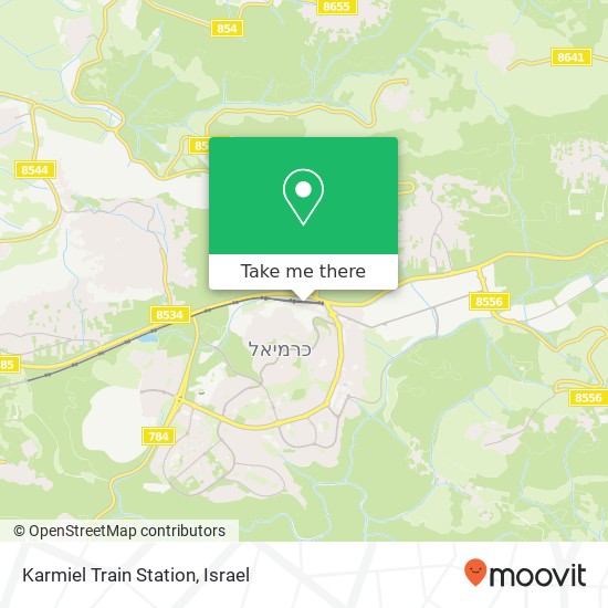 Karmiel Train Station map