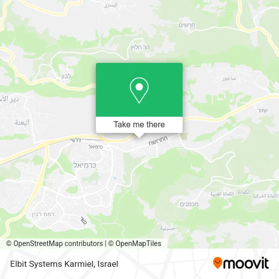 Карта Elbit Systems Karmiel
