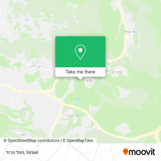 Карта מפל פרוד