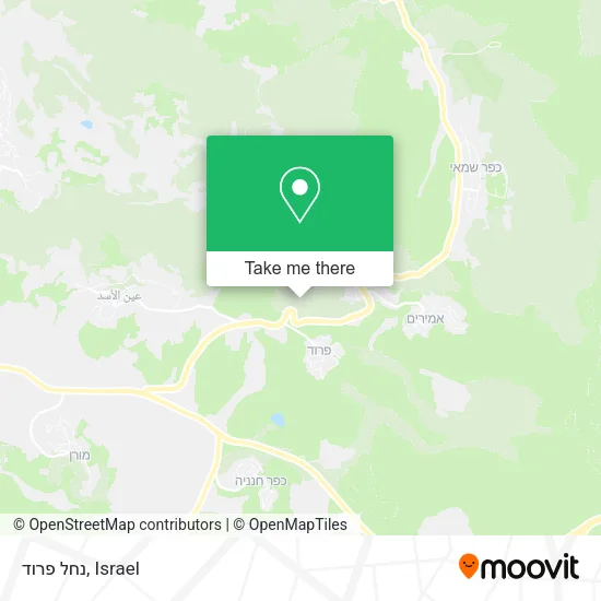 Карта נחל פרוד