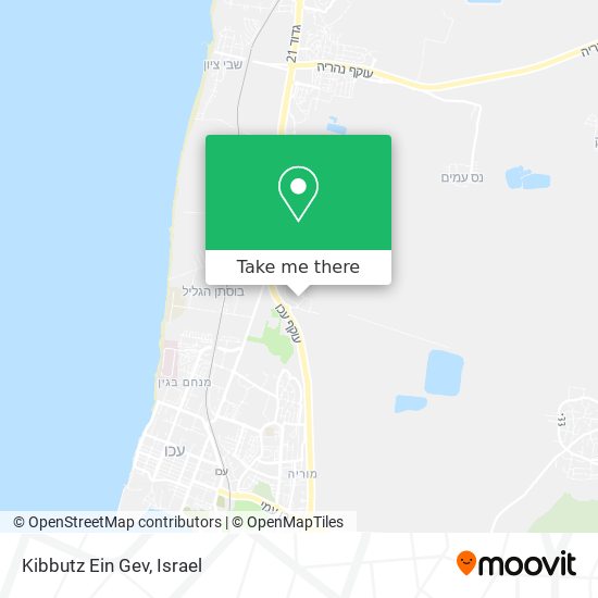 Kibbutz Ein Gev map