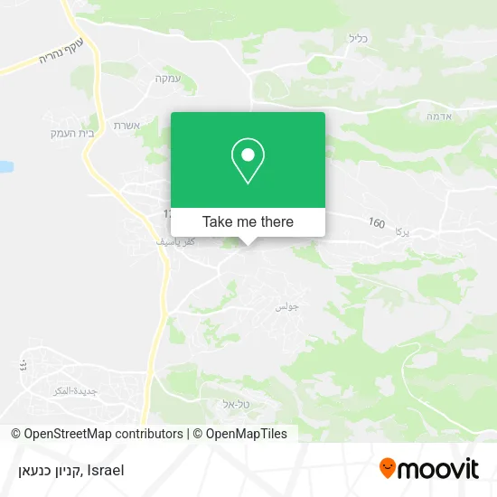 Карта קניון כנעאן