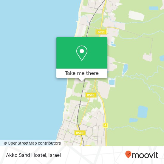Карта Akko Sand Hostel