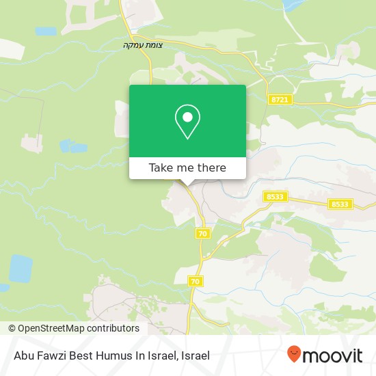 Abu Fawzi Best Humus In Israel map