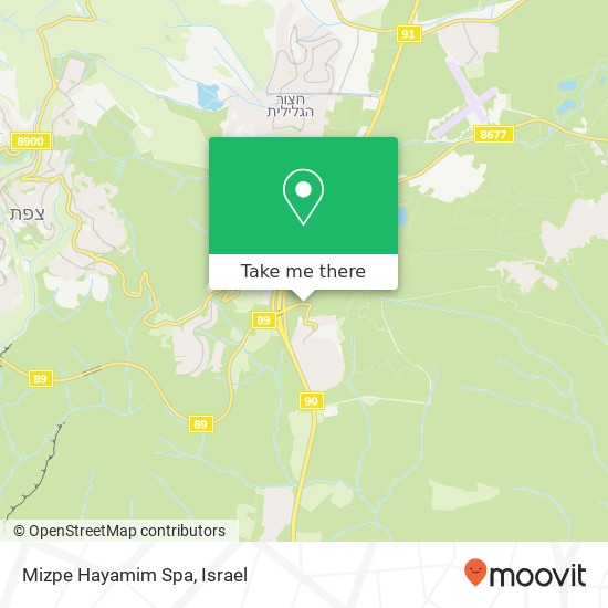 Mizpe Hayamim Spa map