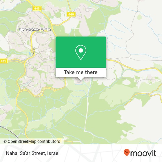 Nahal Sa'ar Street map