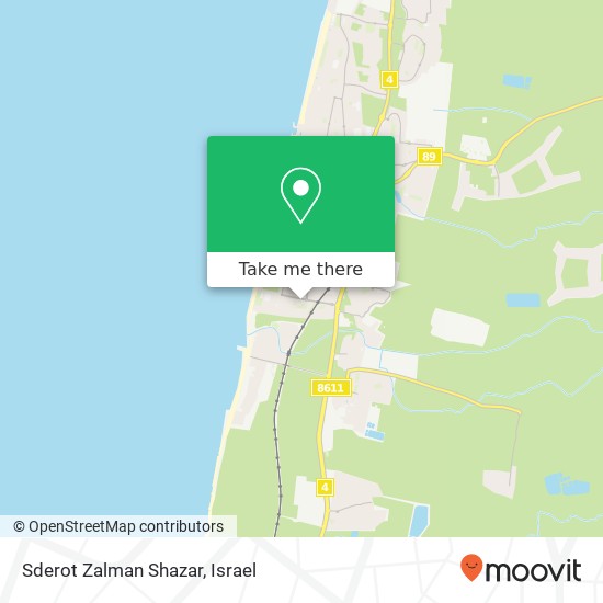Sderot Zalman Shazar map
