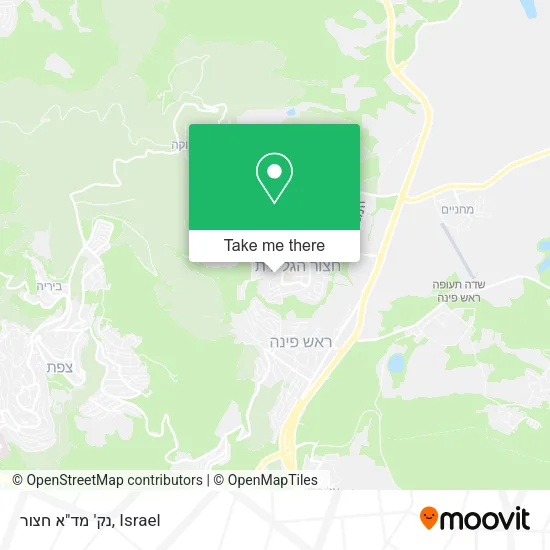 Карта נק' מד"א חצור