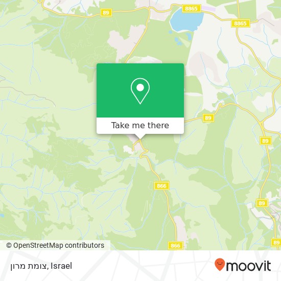 צומת מרון map