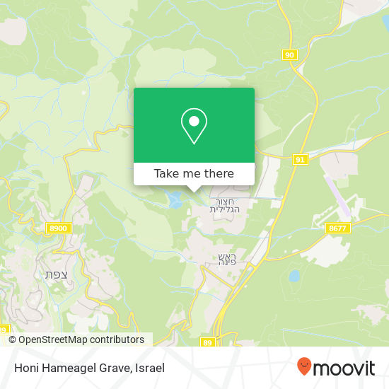 Honi Hameagel Grave map