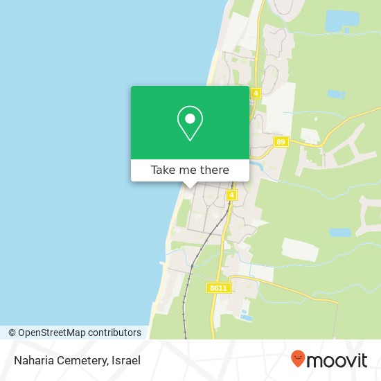 Naharia Cemetery map