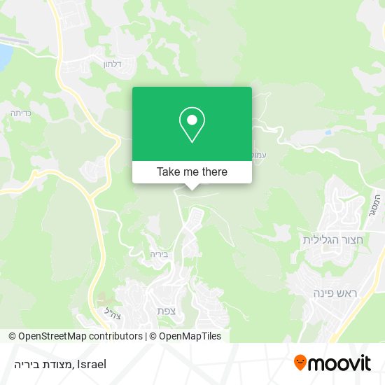 מצודת ביריה map