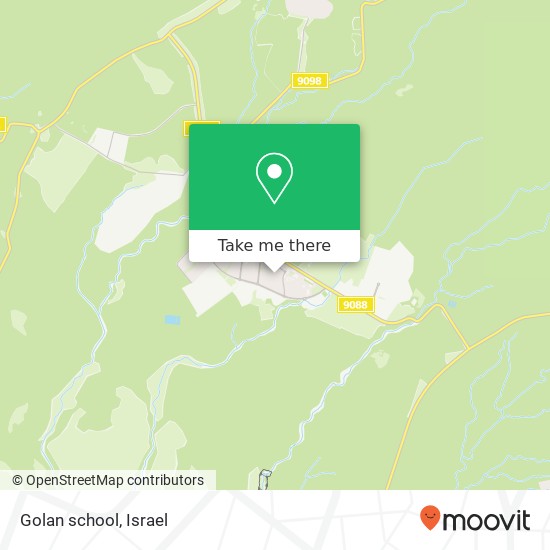 Golan school map