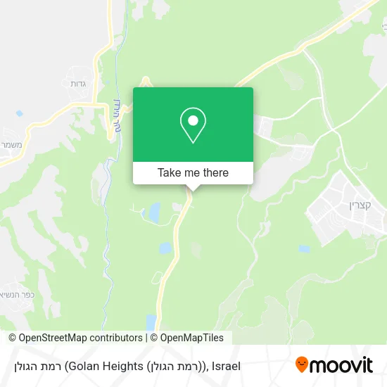 Карта רמת הגולן (Golan Heights (רמת הגולן))
