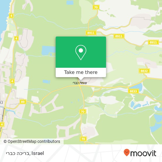 בריכה כברי map