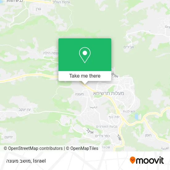 Карта מושב מעונה