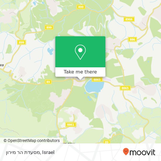 מסעדת הר מירון map